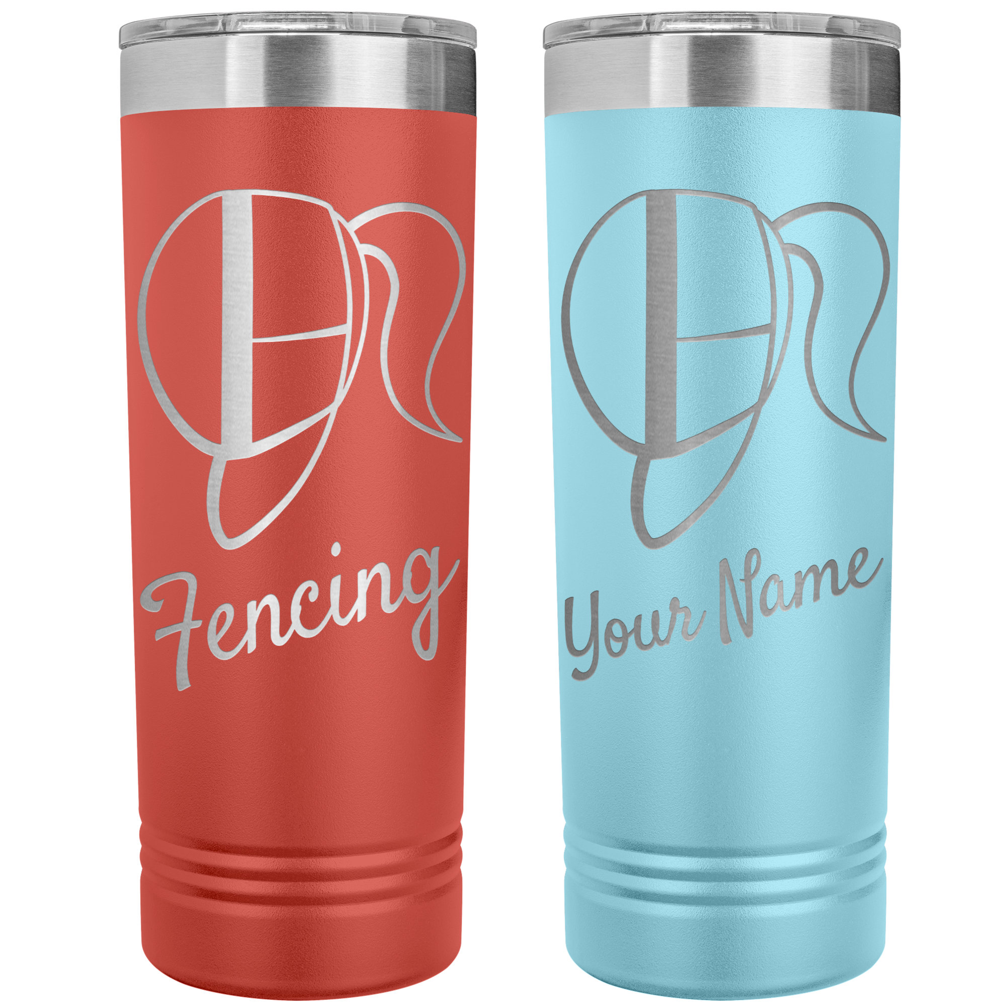 Girly Fencing Tumbler - Fencing Love